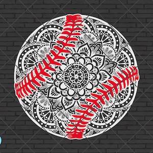 Baseball Mandala SVG | Mandala SVG | Zentangle SVG | Baseball Clipart | Zentangle Baseball | Baseball Shirt Svg | Mandala Baseball