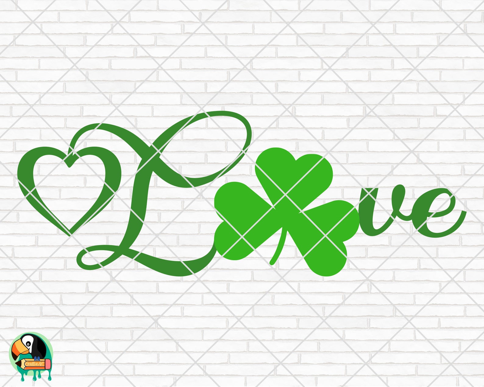 St Patricks Day Love Svg Irish Svg Shamrock Svg Clover Etsy