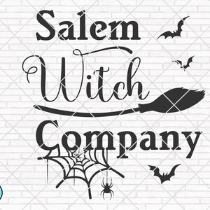 Salem Witch Company svg, Halloween svg, Pumpkin svg, Thanksgiving svg, Halloween Shirt svg, Fall svg, Autumn svg, Cricut, Silhouette, PNG
