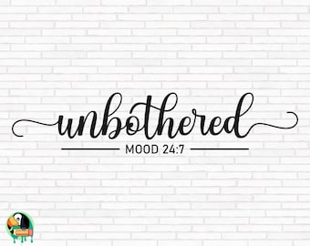 Unbothered Mood SVG, Black Power Svg, African Woman Svg, Black History Svg, Melanin Svg, Unbothered Mood Cut Files, Cricut, Png, Svg