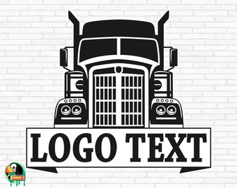 Semi Truck Logo SVG, Trucker svg, Semi Truck svg, Truck svg, Trucker Driver svg, 18 Wheeler Truck svg, Cut Files, Cricut, Png, Svg