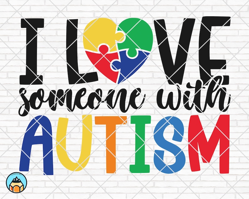 Cricut I Love Someone With Autism svg Autism Love svg Autism Mom svg Autism Awareness svg Cut Files PNG Silhouette Autism Puzzle svg