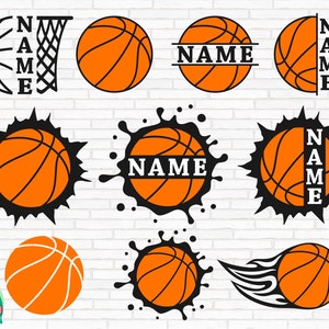 Basketball SVG Bundle, Basketball Monogramm SVG, Basketball Name SVG, Basketball Team SVG, Basketball Design SVG, Cut Files, Cricut, Png, svg