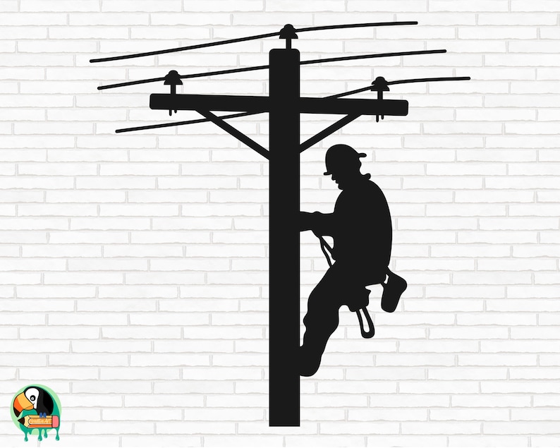 Lineman Electrician SVG Power Pole Svg Lineman Svg Etsy