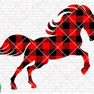 Buffalo Plaid Horse SVG, Horse Head svg, Horse Vector, Horse PNG, Horse svg Shirt, Horse Clipart, Horse Cut File, Cricut, Silhouette