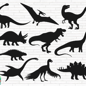 Dinosaur SVG Bundel, Dino Svg, Dinosaurus Svg, T-Rex Svg, Triceratops Svg, Cut Files, Cricut, Silhouet, Png, Svg, Eps, Dxf