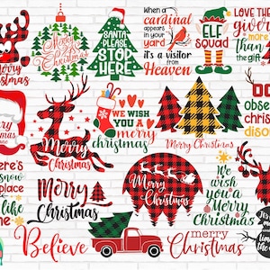 Christmas SVG Bundle, Christmas Svg, Winter Svg, Christmas cut files, Christmas for Shirts, Buffalo Plaid, Christmas Cricut, Silhouette, PNG