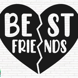 Melhores Amigos Coração SVG, Besties Svg, Melhores Amigos Svg, Bff Svg, Amizade Svg, Relacionamento Svg, Coração Svg, Arquivos Cortados, Cricut, Png, Svg