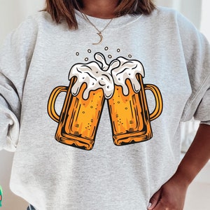 Beer Cheers SVG, Beer Mug Svg, Beer Glass Svg, Beer Svg, Alcohol Svg, Beer Clipart Svg, Beer Vector Svg, Cut Files, Cricut, Png, Svg image 2