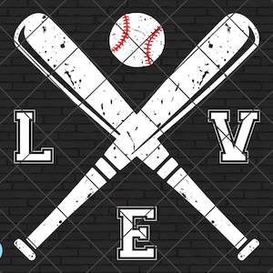 Love Baseball SVG | Baseball Bat SVG | Baseball Shirt SVG | Baseball Clipart | Baseball Cut File | Baseball Ball Svg | Baseball silhouette