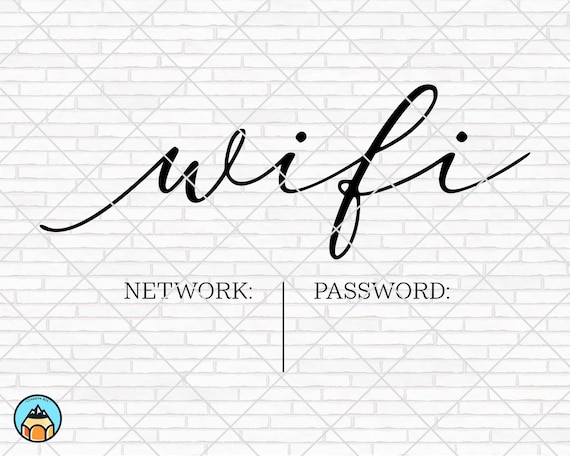 Wifi Password Svg Wifi Svg Wifi Password Sign Svg Welcome Etsy