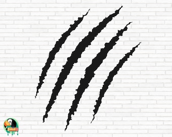 Claw Scratches SVG, Claw Mark svg, Tiger Scratch svg, Animal Scratch svg, Claw Scratches Cut Files, Cricut, Silhouette, Png, Svg, Eps, Dxf