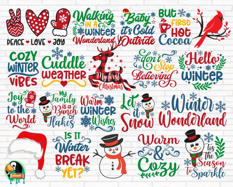 Download HUGE Christmas SVG Bundle Christmas Svg Winter Svg Holiday ...