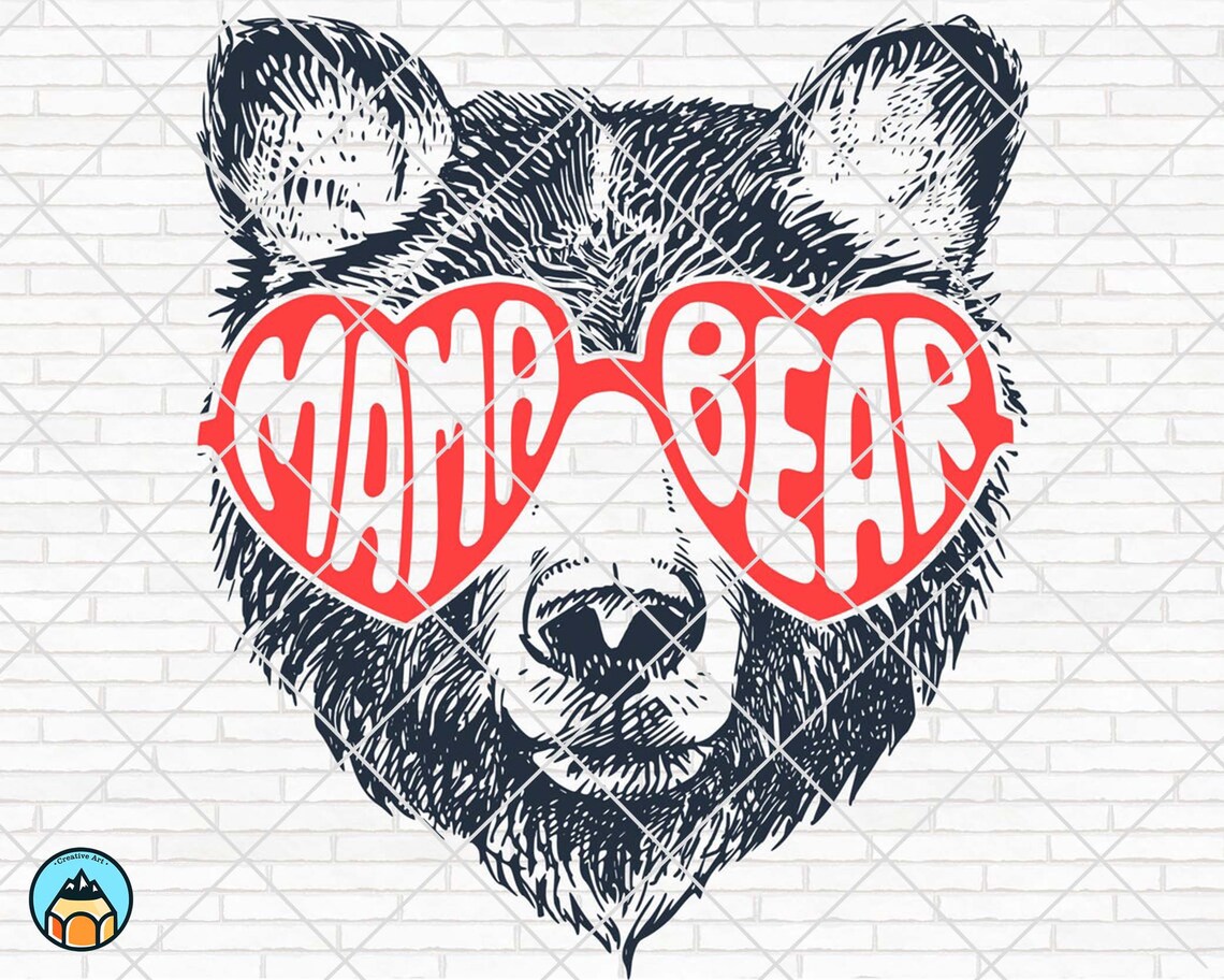 Download Mama Bear SVG Mama Bear with Sunglasses Mommy SVG Mom To ...