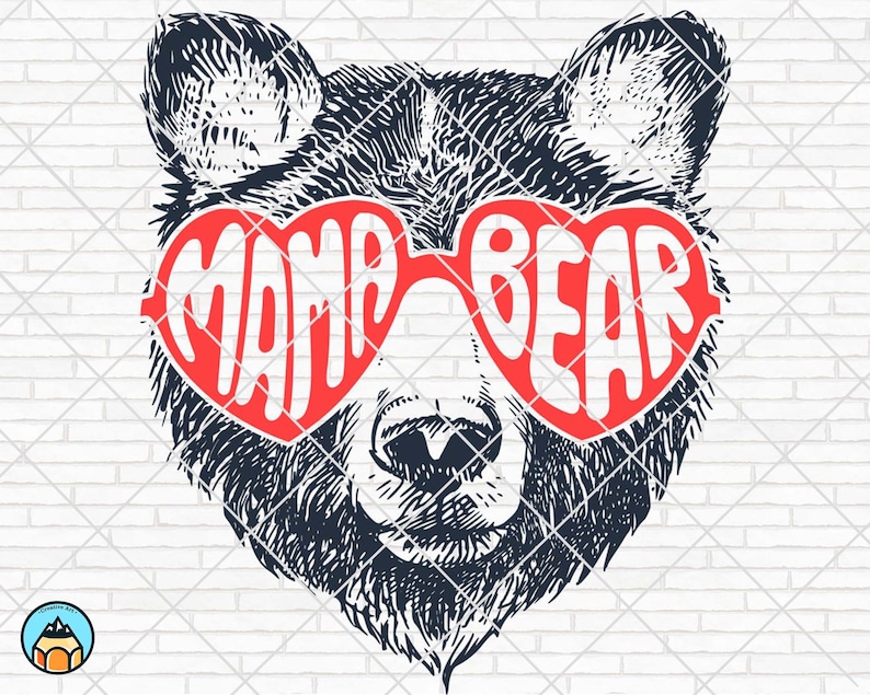 Download Mama Bear SVG Mama Bear with Sunglasses Mommy SVG Mom To ...