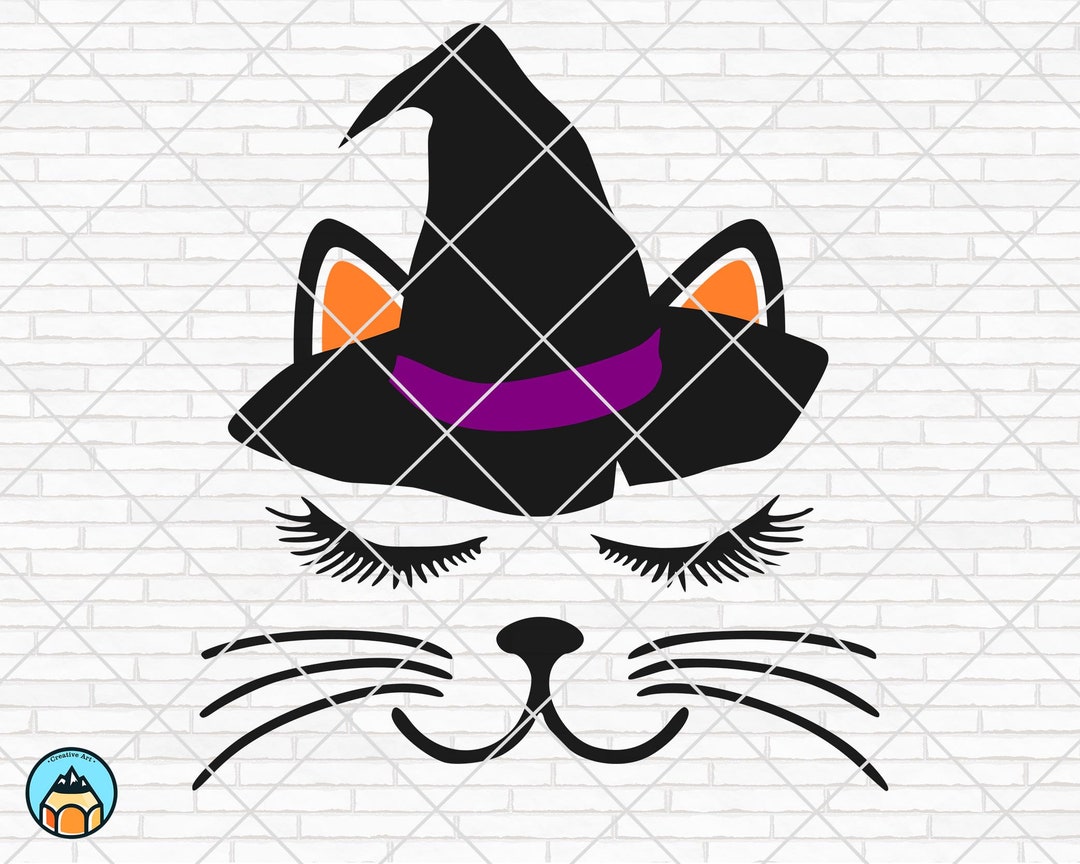 Witch Cat Halloween Svg, Halloween Svg, Pumpkin Svg, Thanksgiving Svg ...