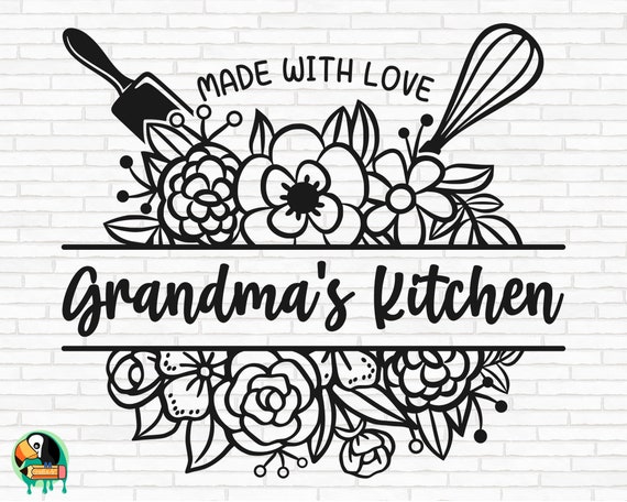 Grandma's Kitchen Sign SVG for Queen of the Kitchen or Cooking Mom as Chef  Apron or Kitchen Quote Decor SVG, Mom's Kitchen, Cut File, Cricut -   Hong Kong