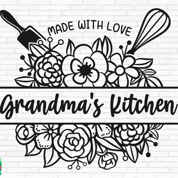 Grandma's Kitchen Sign SVG, Kitchen Quotes Svg, Kitchen Apron Svg, Kitchen Queen Svg, Grandma's Kitchen Cut Files, Cricut, Png, Svg