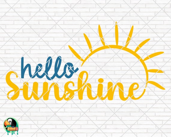 Hello Sunshine SVG Summer Svg Beach Svg Summer Design for | Etsy Canada