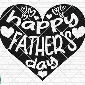 Happy Fathers Day SVG, Father&#39;s Day Svg, Happy Fathers Day Design for Shirts, Happy Fathers Day Cut Files, Cricut, Silhouette, Png, Svg
