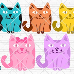 Cartoon Cat svg, Cat svg, Cute Cat svg, Cat clipart, Cat Head svg, Cute Baby, Cat Cut File, Cartoon Cat cricut, Cat silhouette