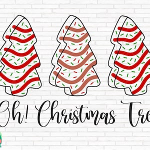 Oh Christmas Tree Little Debbie Christmas SVG, Christmas svg, Christmas Tree Cake svg, Cut Files, Cricut, Silhouette, Png, Svg, Eps, Dxf