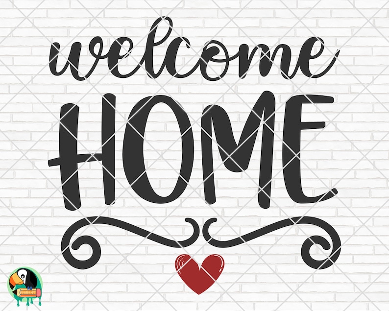 Welcome Home SVG Welcome Sign Svg Welcome Home Design for - Etsy