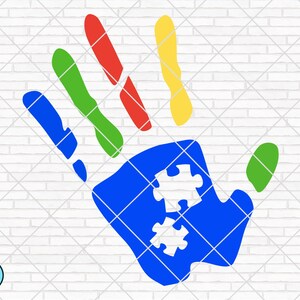 Autism Hand svg, Autism Awareness svg, Autism Puzzle svg, Autism svg, Autism Love svg, Autism Mom svg, Cut Files, Cricut, Silhouette, PNG