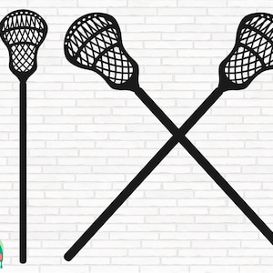 Lacrosse Stick SVG, Lacrosse Svg, Crossed Sticks Svg, Lacrosse Stick Cut Files, Cricut, Png, Svg