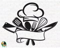 Chef Logo SVG, Restaurant Logo Svg, Cooking Svg, Chef Svg, Chef Logo Cut Files, Cricut, Silhouette, Png, Svg