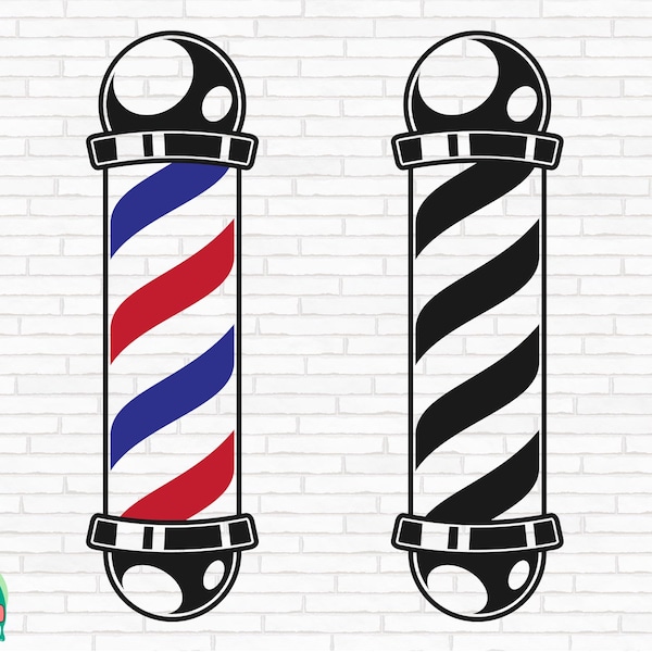 Barber Pole SVG, Barber Shop Svg, Haircut Svg, Barber Vector Svg, Barber Clipart Svg, Hairdresser Svg, Cut Files, Cricut, Png, Svg