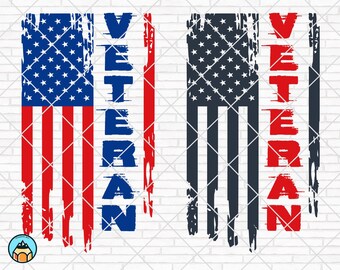 Veteran USA Flag svg | Distressed USA Flag | Veteran USA Flag | American flag svg | Military Flag | Grunge Flag