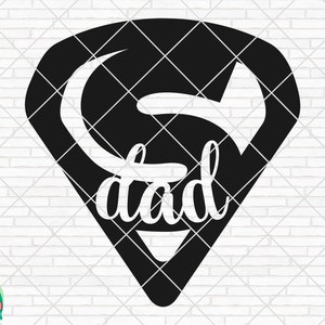 Super Dad SVG, Dia dos Pais Svg, Super Dad Design para Camisas, Dad Svg, Super Dad Cut Files, Cricut, Silhouette, Png