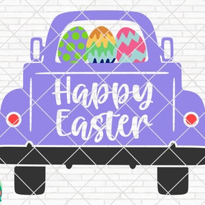 Easter Truck SVG, Easter Svg, Spring Svg, Easter Design for Shirts, Easter Quotes, Easter Cut Files, Cricut, Silhouette, Png