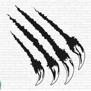 Claw Marks SVG, Claw Scratches svg, Tiger Scratch svg, Animal Scratch svg, Claw Marks Cut Files, Cricut, Silhouette, Png, Svg, Eps, Dxf