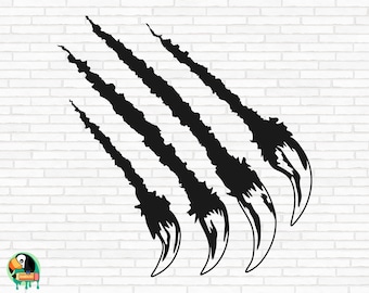 Claw Marks SVG, Claw Scratches svg, Tiger Scratch svg, Animal Scratch svg, Claw Marks Cut Files, Cricut, Silhouette, Png, Svg, Eps, Dxf