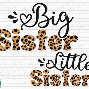 Big Sister SVG, Little Sister svg, Promovido a Big Sister svg, Pregnant svg, Cool Sister svg, Cut Files, Cricut, Silhouette, Png, Eps, Dxf