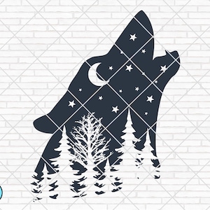 Hurlement Wolf SVG - France Wolf SVG - France Wolf Clipart - France Silhouette de loup Lonely Wolf SVG - France Fichiers Silhouette Fichiers Wolf svg