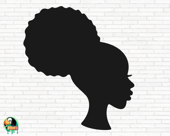 Afro Puff SVG, Black Woman svg, Puff Hairstyle svg, Afro Hair svg, Melanin svg, African American svg, Ethnic svg Cut Files, Cricut, Png, Svg