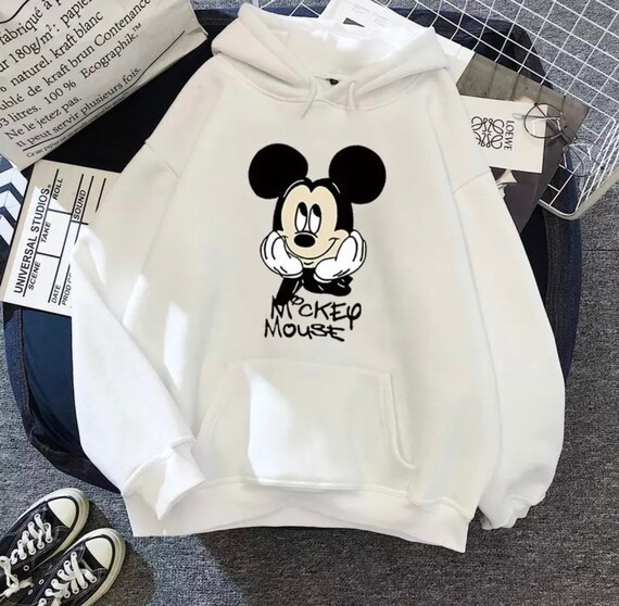 Womens Cartoon Mickey Mouse Hoodie Sweatshirt Coat Long Sleeve Pullover Tops US 