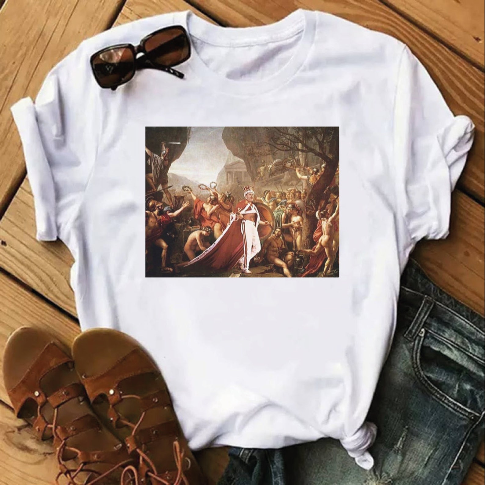 T-shirt Artistic King Freddy Mercury Queen Funny Art Casual - Etsy