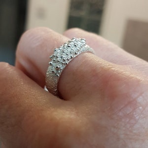 Chunky Silver Bubble Ring