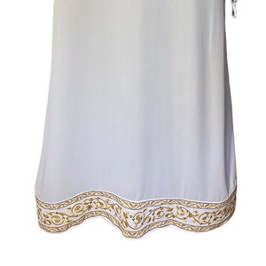 Orthodox stiharion with embroidered plant ornament by gold and blue threads, Liturgical Vestments, Ecclesiastical Apparel, Clergy apparel