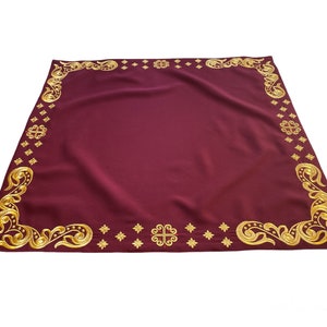 Embroidered iliton cover for Holy Table Christian Altar Cloth, Christmas gift,  Available to Order