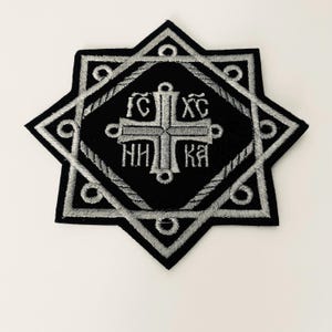 Liturgical vestments patch for Icon stand, sacraments table, Holy table covers, Chalice aer set, Gospel cover, Church embroidered patch