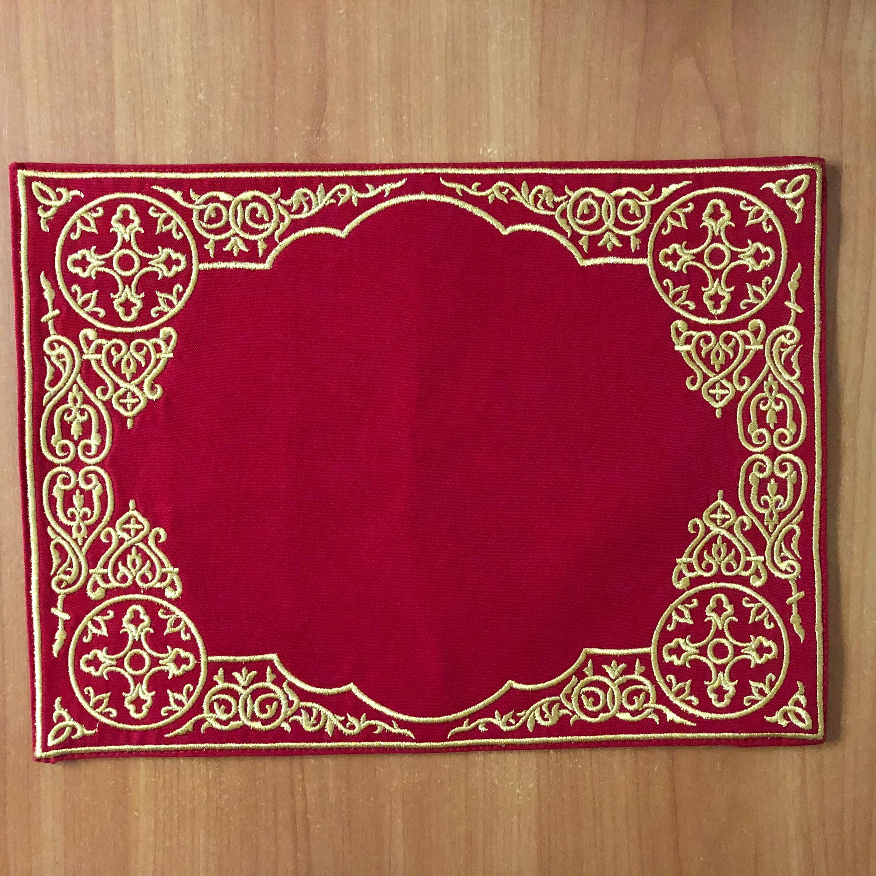 Altar Cloth Embroidered With Crosses, Christian Pattern Tablecloth ...