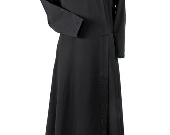 Under Cassock with Grapevine & Priest's name Embroidery Inner Cassock Bishop Ecclesiastical Apparel Religious Clothing