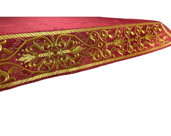 Geborduurd tafelkleed altaarbekleding, heilige tafel orthodoxe altaarkleed, christelijk tafelkleed, op bestelling beschikbaar