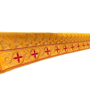 Embroidered Top Cover for Holy Table Orthodox Altar Cloth Christian Table Cover, Available to Order