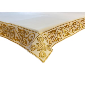 Top Covering for Holy Table, Gabardine Holy Table Orthodox Altar Cloth, Moire Christian Table Cover, Velvet Coverings, Satin Altar Cloth